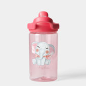 Baby Cartoon Elephant - Aangepast Waterfles (Achterkant)