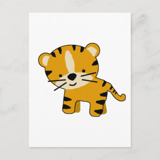 Baby Cartoon Tiger Boy Briefkaart