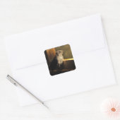 Baby Catbird Vierkante Sticker (Envelop)