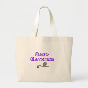 baby catcher grote tote bag