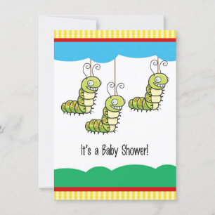 Baby Caterpillar Baby shower Invitation