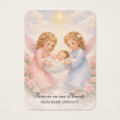 Baby Catholic Funeral Memorial Holy Card - (Devant)