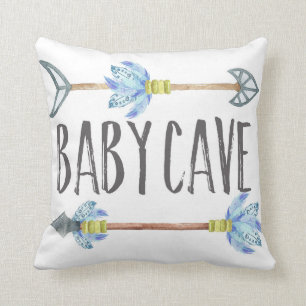 Baby Cave Boho Tribal Boy Nursery Sierkussen