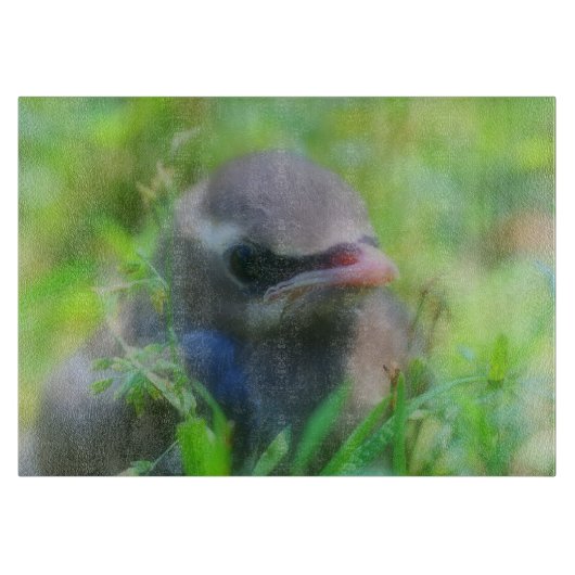 Baby Cedar Waxing Fledgling Bird Animal Snijplank (Voorkant)