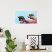 Baby-chameleons perspectief poster (Thuiskantoor)