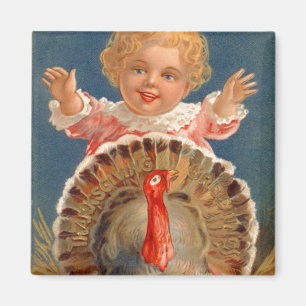 Baby Chasing Tom Turquie Magnet Vintage