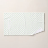 Baby Checkerboard Pastel Green White  Bad Handdoek (Handdoek)