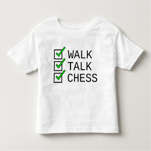 Baby Checklist: Walk, Talk, Chess Kinder Shirts