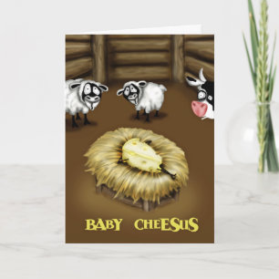 Baby Cheesus Feestdagen Kaart