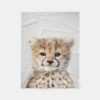 Baby Cheetah Colorful Grapic | Dierlijke cadeaus Fleece Deken