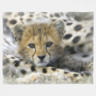 Baby Cheetah Fleece Deken