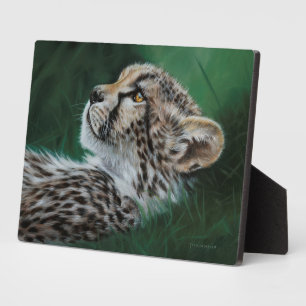 Baby Cheetah Fotoplaat met standaard