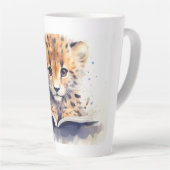 Baby Cheetah Lezer Latte Mok (Rechterhoek)