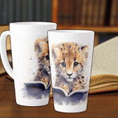 Baby Cheetah Lezer Latte Mok