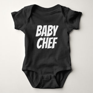 Baby Chef in zwart Romper