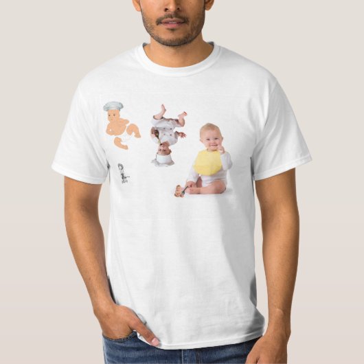 baby chef-shirt t-shirt (Voorkant)