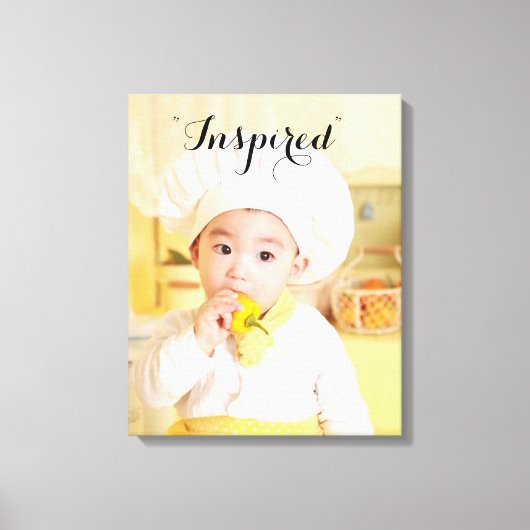 Baby Chef Wrapped Canvas Afdruk (Voorkant)