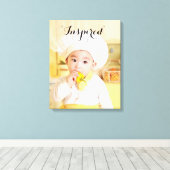 Baby Chef Wrapped Canvas Afdruk (Insitu (Houten vloer))