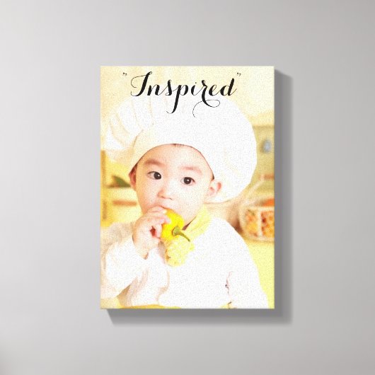 Baby Chef Wrapped Canvas Afdruk (Voorkant)