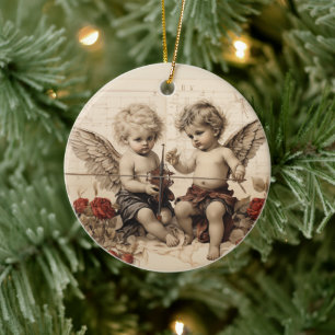 Baby Cherubs Keramisch Ornament