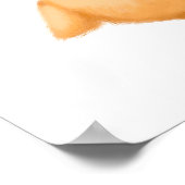 Baby Chick Floral Pet Print | Waterverf kuiken (Hoek)