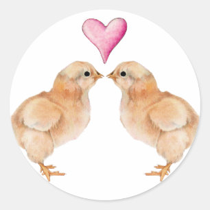 Baby Chick Liefde Sticker