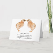 Baby Chick Love Kaart (Achterkant)