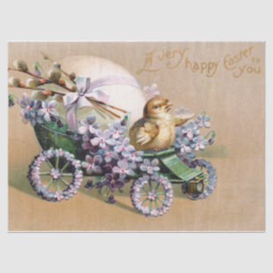 Baby Chicken Sings Happy Easter! Tissuepapier