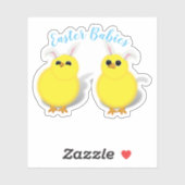 Baby Chicks Easter Sticker (Vel)