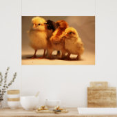 Baby Chicks-Poster Poster (Keuken)