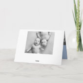 Baby Chicks Twin Boys Photo Faire-part de naissanc (Dos)