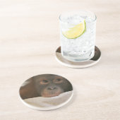 Baby Chimp-Onderzetters Zandsteen Onderzetter (Zijkant)