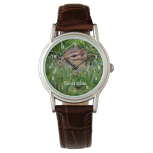 Baby Chipmunk Animal Personalized Horloge