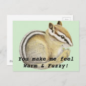 Baby Chipmunk Briefkaart (Voorkant / Achterkant)