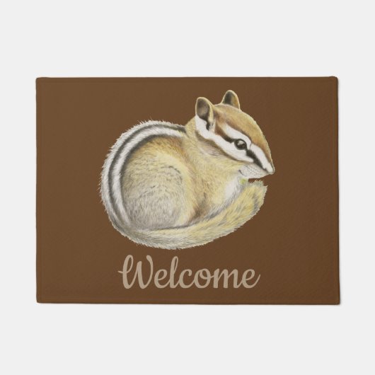 Baby Chipmunk Deurmat (Voorkant)