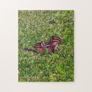 Baby Chipmunks eerste dag #4 Animal Art Legpuzzel