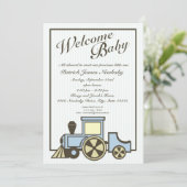 Baby Choo Choo Train Open Huis Kaart (Staand voorkant)