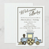 Baby Choo Choo Train Open Huis Kaart (Voorkant / Achterkant)