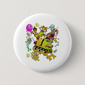 baby choo-choo-trein ronde button 5,7 cm