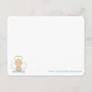 Baby Christening Flat Dank je wel Kaart