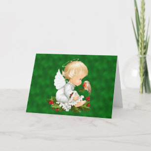 Baby Christmas Angel Feestdagen Kaart