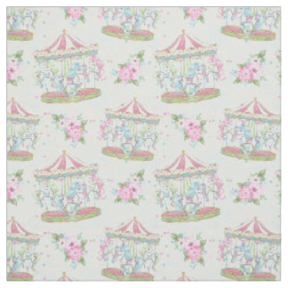 Baby Circus Carousel Pony Fabric Stof