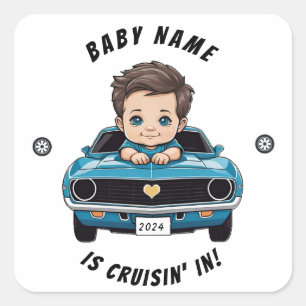 Baby Classic Race auto thema Sticker