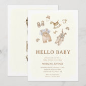 Baby Clothes Nursery baby shower invitation (Devant / Derrière)