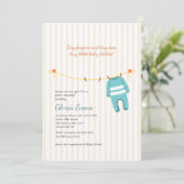 Baby Clothesline Douche Invitation (Debout devant)