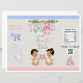 Baby Clothesline Geslacht onthullen Chip Bag (Voorkant / Achterkant)