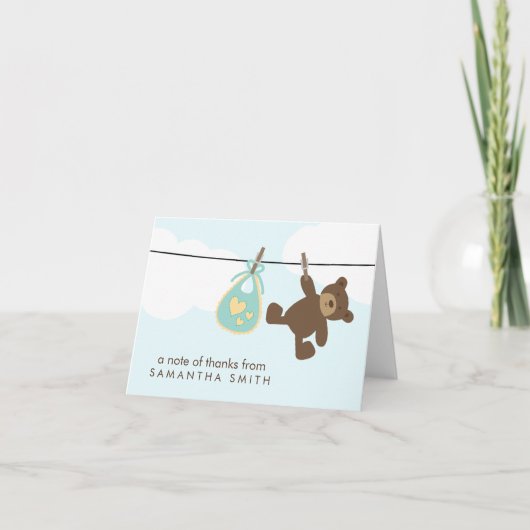 Baby Clothesline Merci Notes {green} (Devant)