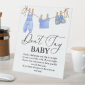 Baby Clothesline zegt niet het partijteken van bab Reclamebord Met Voetstuk (Insitu)