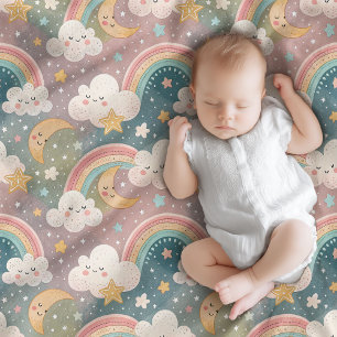 Baby Cloud Blanket Pastel Hues voor Sweet Dreams Fleece Deken