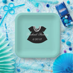BABY & CO Little Black Dress Shower Party Papieren Bordje